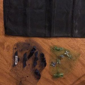 2 vintage hat nets and one scarf